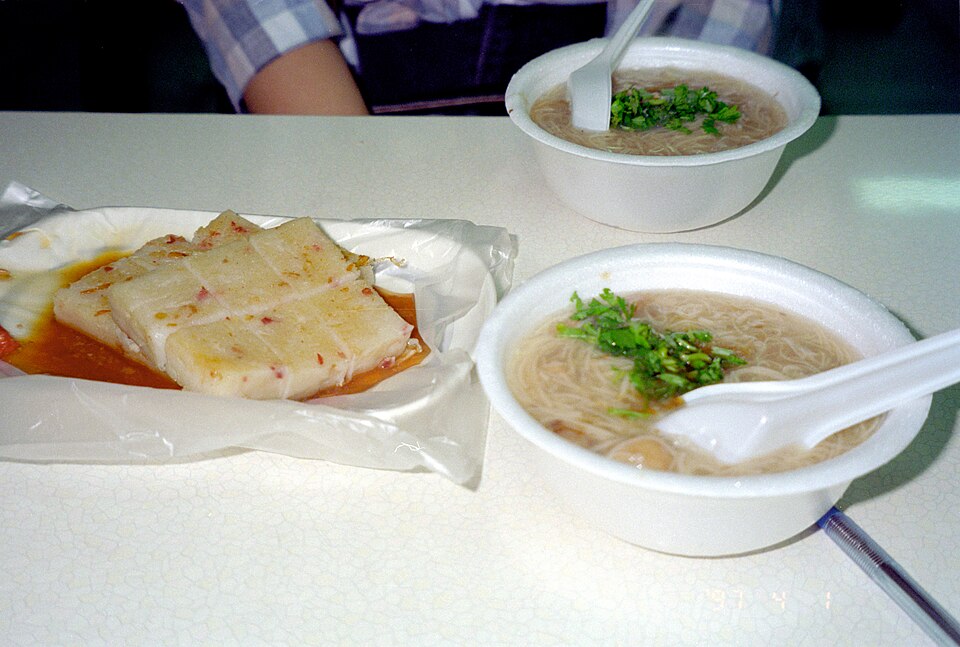 Pan-fried rice cake