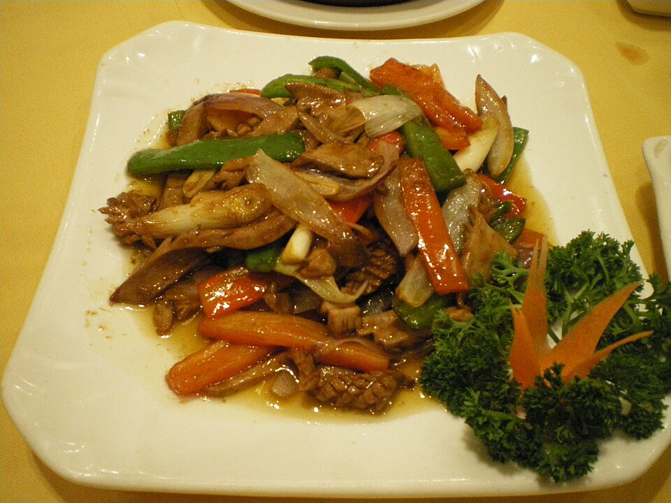 Sesame oil pork kidney