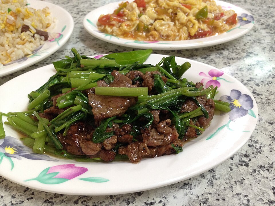 Stir-fried beef