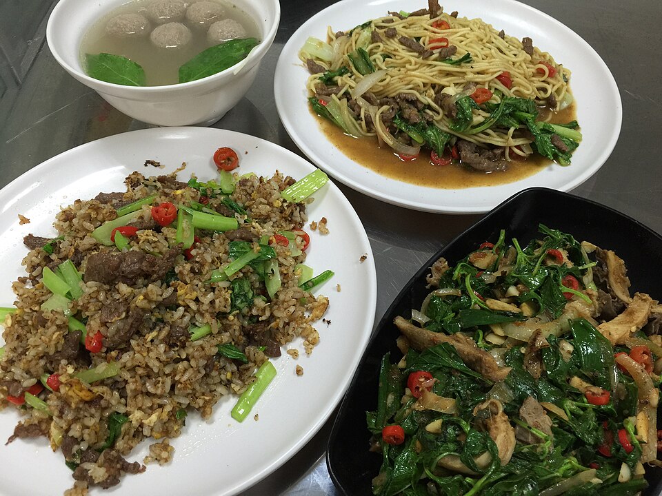 Stir-fried beef